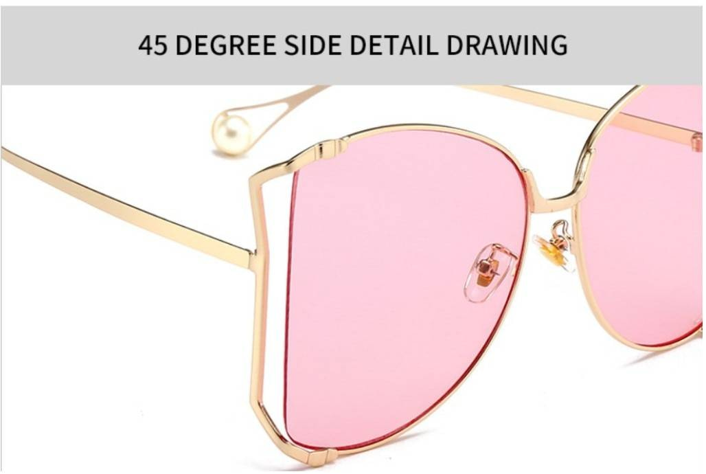 45476 surdimensionné D carré lunettes de soleil femmes métal cadre mode luxe creux cadre marque lunettes de soleil femme dégradé nuances