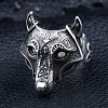 viking wolf ring