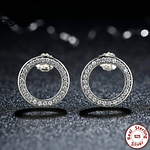 Boucles d’Oreilles argent Sterling 925 Incrusté Diamant Zirconium BIJOUX FEMME Boucles d'Oreilles Moins 10 €