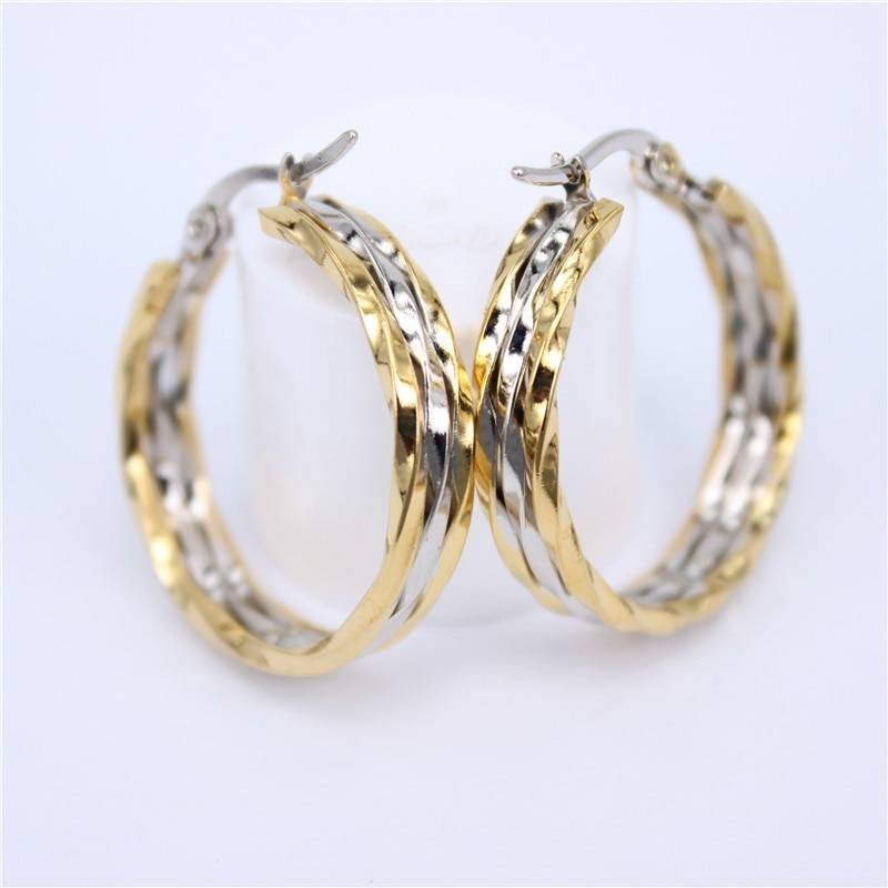 MGUB vente en gros de haute qualité en acier inoxydable 316L bijoux populaire boucles d'oreilles couleur or pour les femmes LH544