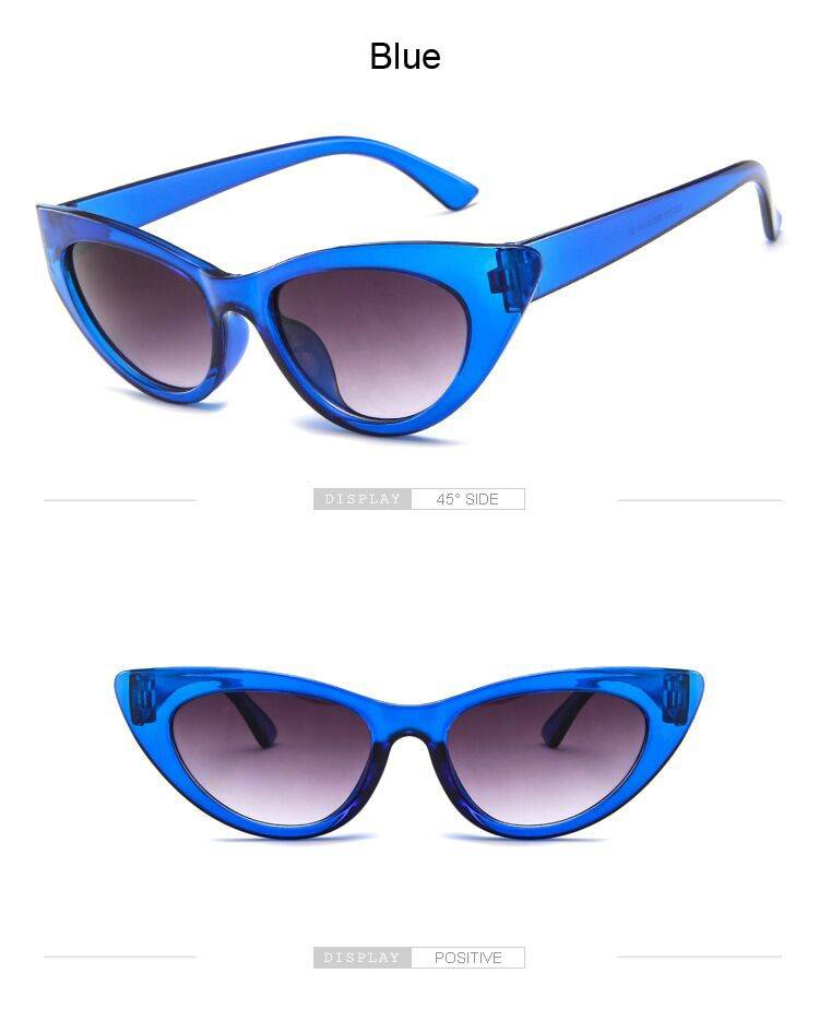 Lunettes de soleil papillon noir yeux de chat marque Designer bleu mode lunettes de soleil pour femmes hommes à la mode teinté couleur ombre UV400
