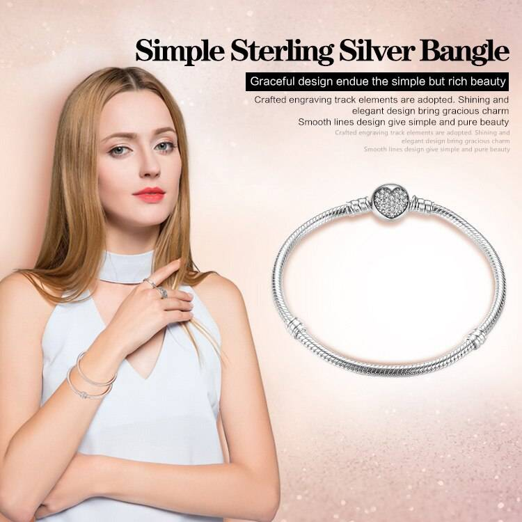Véritable 100% 925 en argent Sterling classique serpent chaîne Bracelet et Bracelet pour les femmes en argent Sterling bijoux WEUS916