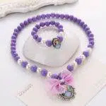 Ensemble Collier Bracelet Perles de Princesse BIJOUX ENFANT Collier Fantaisie