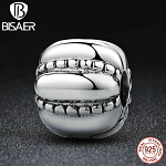 BISAER Perles original – Argent 925- Maillon gravé – Pan BIJOUX FEMME Breloques pour Bracelet Pandora CHARMS Moins 10 €