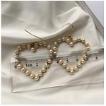 Boucle Pendante Perle en Forme de Cœur BIJOUX FEMME Boucles d'Oreilles COLLIER PENDENTIF FEMME Pendantes