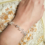 Bracelet Argent Femme – Bijou Breloques en Forme Grain de Raisin Bracelet Femme Argent