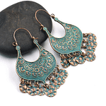 Boucles d’oreilles Indiennes Gravé Motif pour Femmes BIJOUX FEMME Boucles d'Oreilles Boucles Ethniques