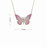Collier Pendentifs Papillon Zircon Multicolor BIJOUX FEMME COLLIER PENDENTIF FEMME