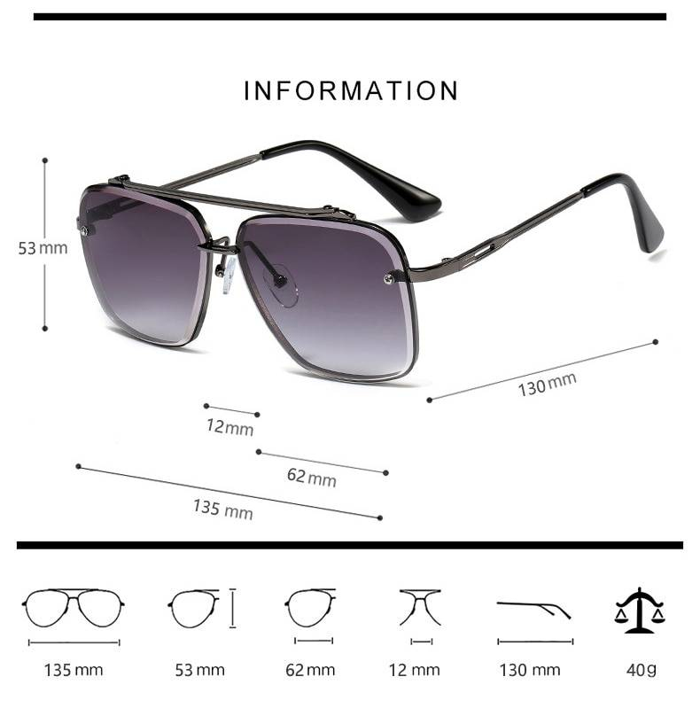 JackJad 2018 nouvelle mode Mach deux demi cadre en métal Style Aviation lunettes De soleil Vintage hommes marque Design lunettes De soleil Oculos De Sol