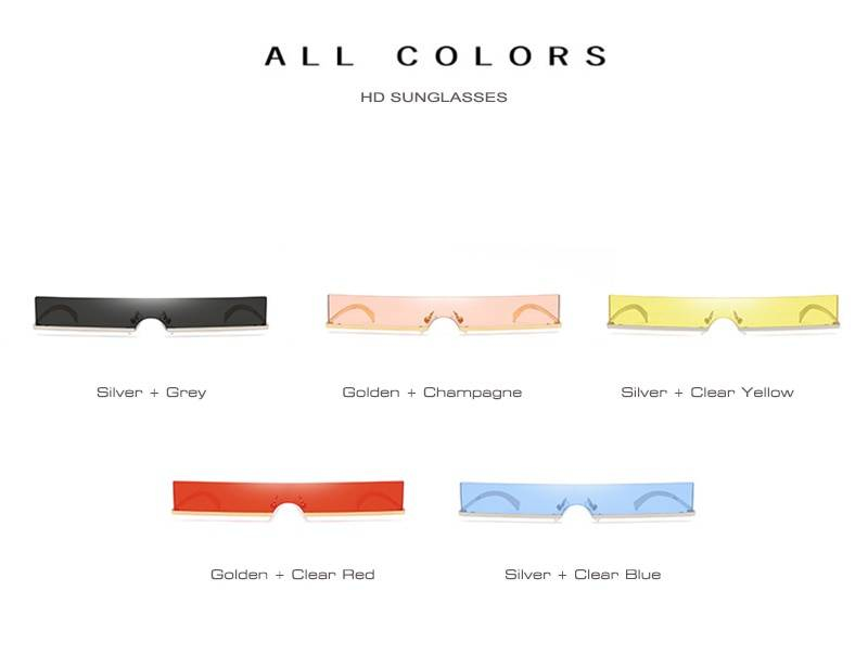 SHAUNA mode demi-cadre petit Rectangle lunettes de soleil femmes marque concepteur Ins populaire une pièce rouge nuances hommes