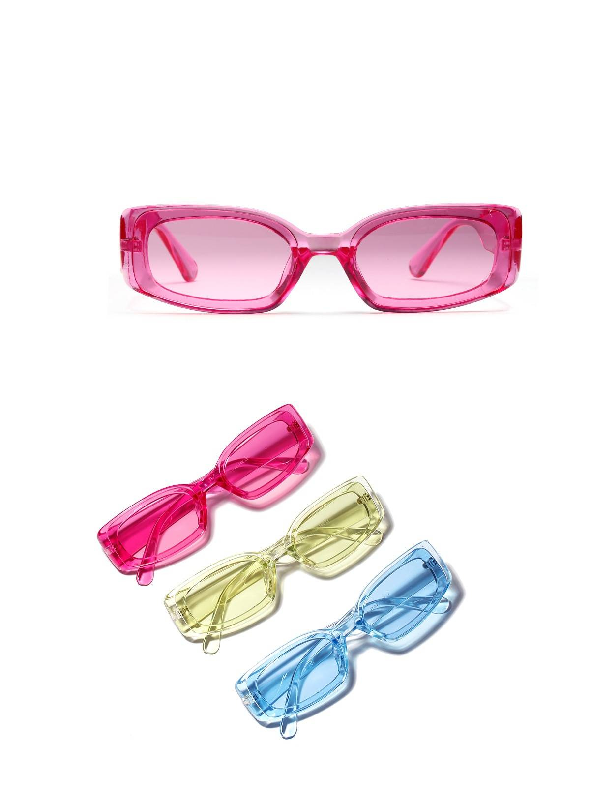 Nouvelle mode Vintage lunettes de soleil femmes marque concepteur rétro lunettes de soleil Rectangle lunettes de soleil femme UV400 lentille lunettes