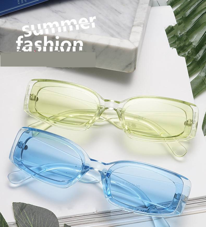 Nouvelle mode Vintage lunettes de soleil femmes marque concepteur rétro lunettes de soleil Rectangle lunettes de soleil femme UV400 lentille lunettes