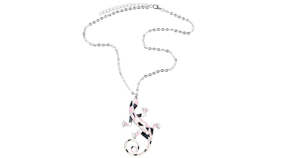 Bonsny émail alliage Gecko lézard collier ras du cou Animal goutte Dangle bijoux pour femmes filles adolescent enfants breloques cadeau accessoire en vrac