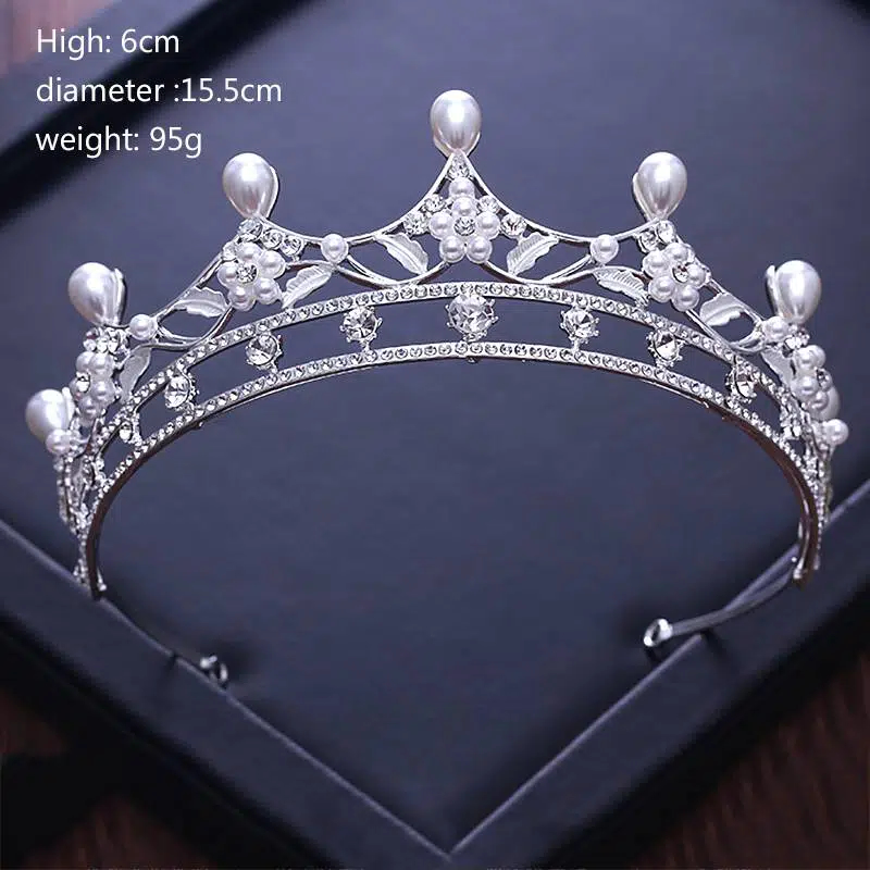 Divers argent or couleur cristal couronnes mariée diadème mode reine pour mariage couronne casque mariage cheveux bijoux accessoires