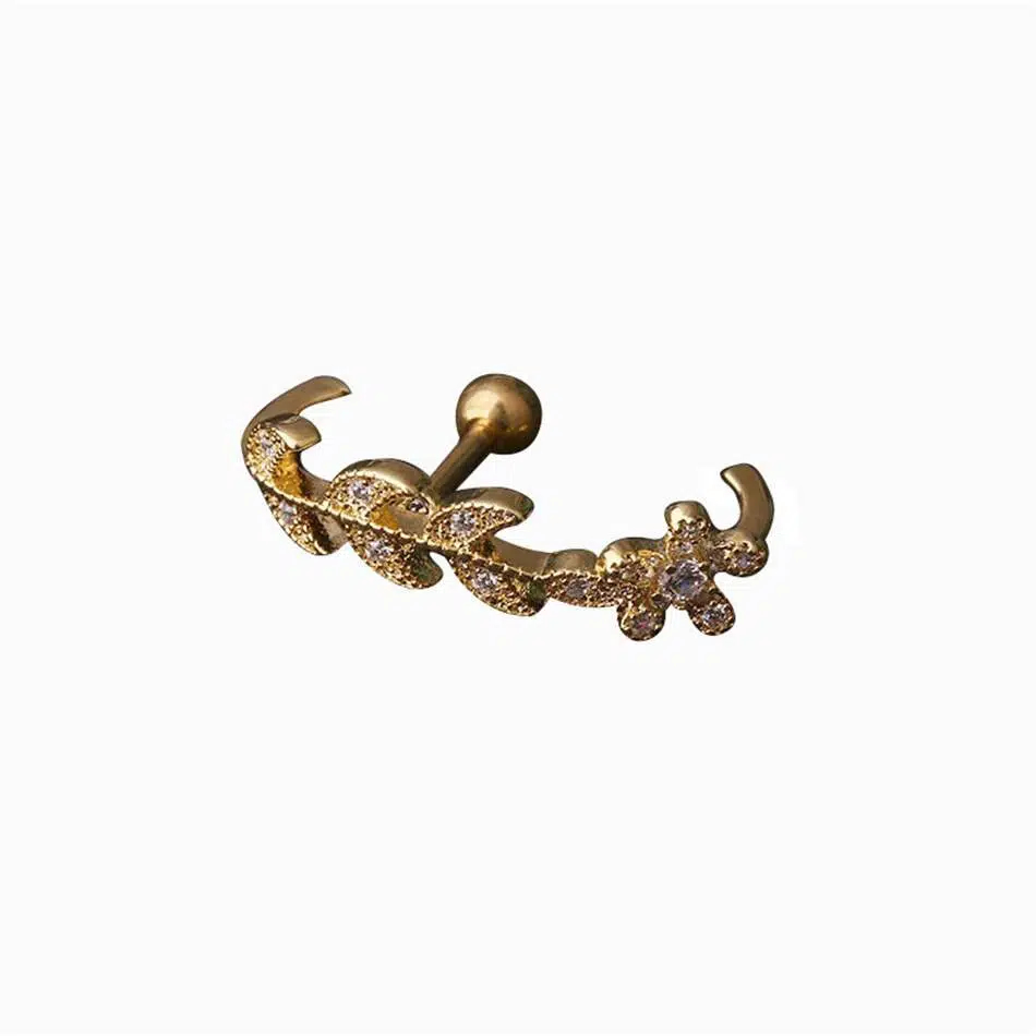 Clous d’Oreilles Cartilage – Zircon Incrusté Hélice – Piercing Bijoux