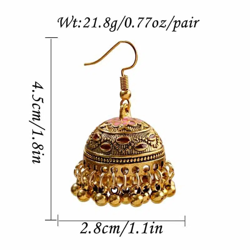 Taille cloche : 4.5cm de hauteur, 2.8cm de largeur, poids 21.8g