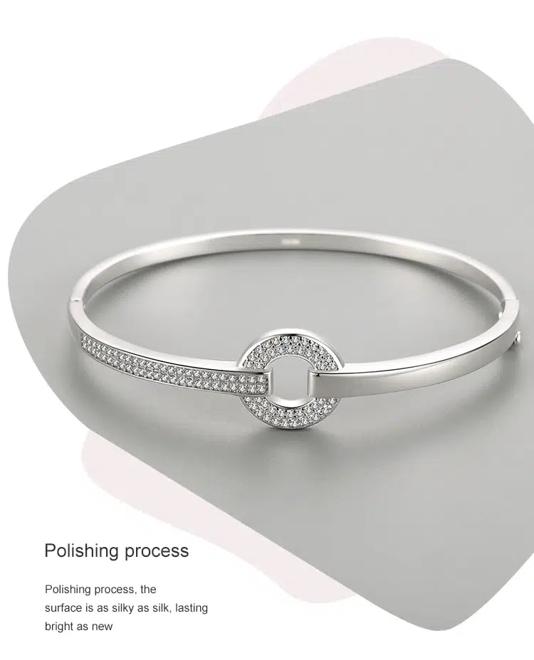 Bracelet Design Original Argent Sterling 925 Femmes