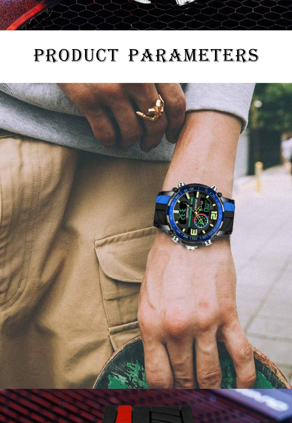 Senors montre de sport hommes célèbres LED montres numériques hommes horloges montre pour hommes Relojes Deportivos Herren Uhren Reloj Homme