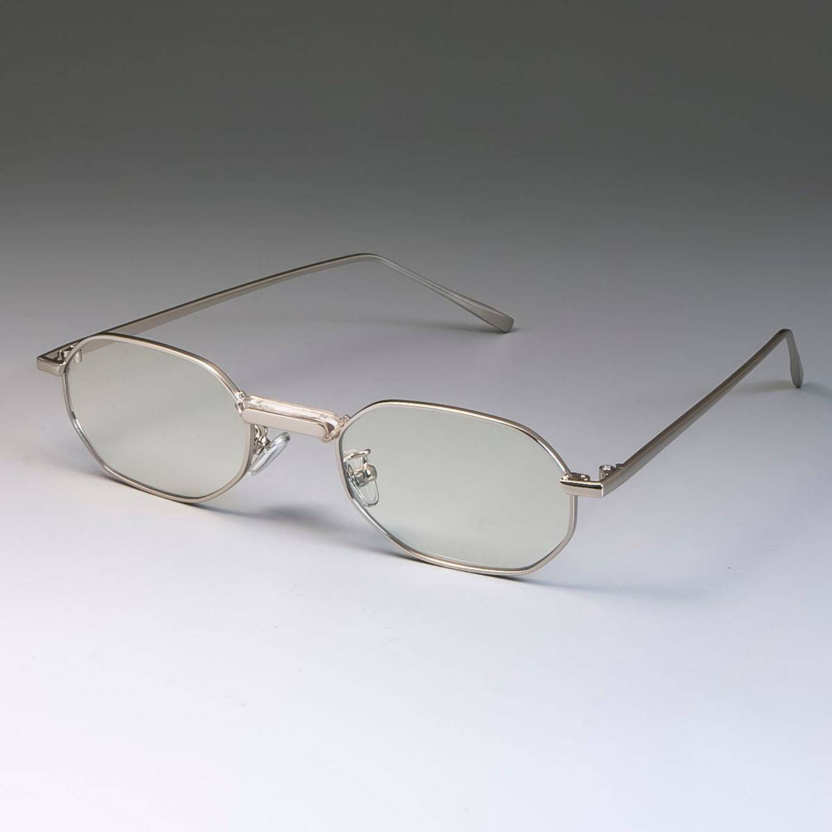 Steam Punk lunettes de soleil en métal petits hommes femmes mode nuances UV400 Vintage lunettes 49011