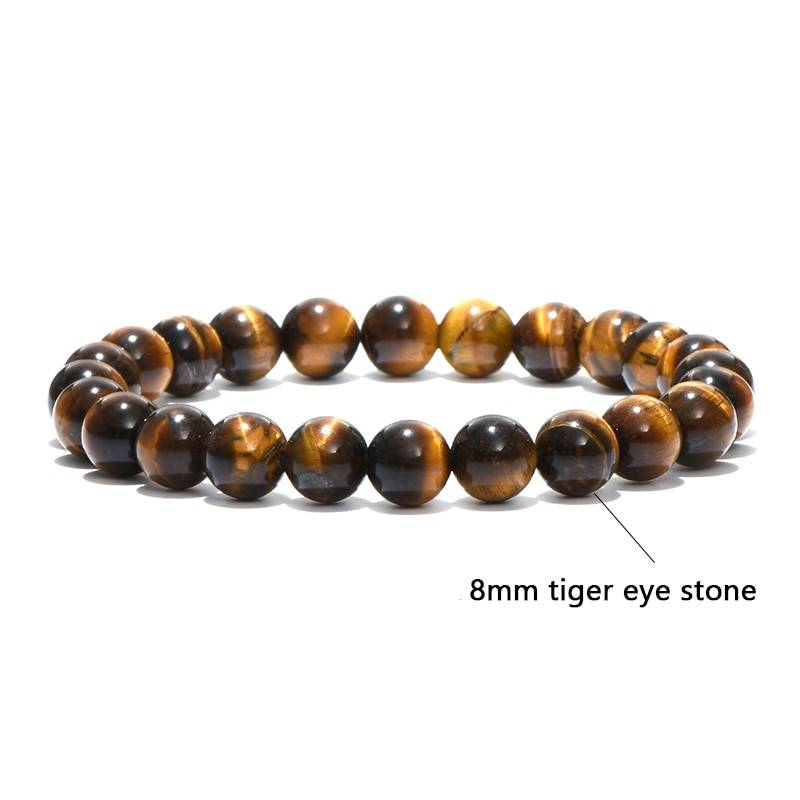 Noter minimaliste pierre naturelle perles Bracelet breloque opale tigre yeux Braslet pour hommes femmes main bijoux Homme Yoga Bracelet cadeau