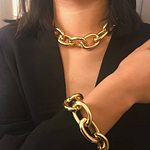 Bracelet Gros Maillon Argent Femme Chaînes Colliers