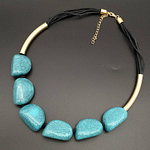 Collier de perles de fissure acrylique Dandie, bijoux féminins simples à la mode Colliers