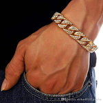 Bracelet Hip Hop Style Miami Pierre Zircon BIJOUX HOMME Bijoux Rappeur Américain Moins 10 € Rappeur Hip Hop