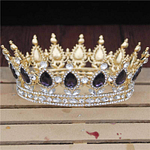 Diadèmes Vintage Royale – Pour Reine et Roi Bijoux de Mariage Diadème Couronne