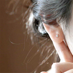 Clous d’oreilles Argent Sterling 925 Plaqué Or 14 carats Boucle d'oreille Fantaisie Boucles d'Oreilles Clous