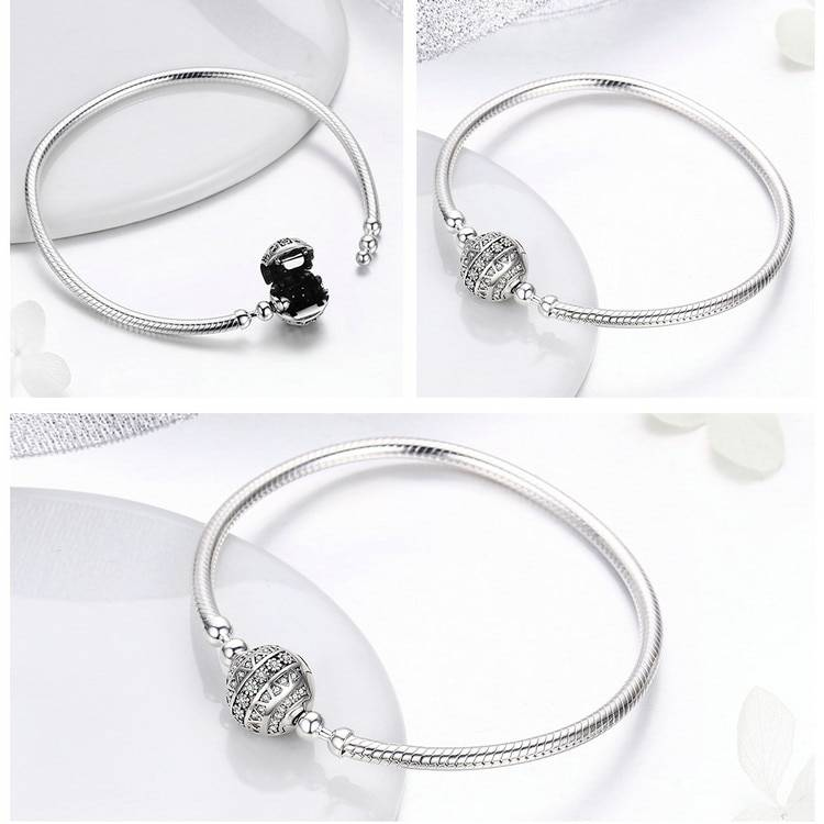 Femme Bracelet pulsera 925 argent Sterling vie délicate basique chaîne Bracelet à breloques pour femmes bijoux fins bricolage accessoires cadeau