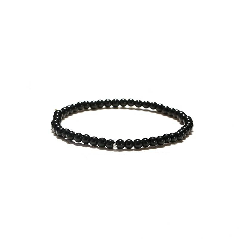 Bracelet obsidienne noir naturel minimaliste hommes 4mm 6mm 8mm 10mm 12mm breloque perlée brasalete Hombre Yoga bijoux brassard Pulseras