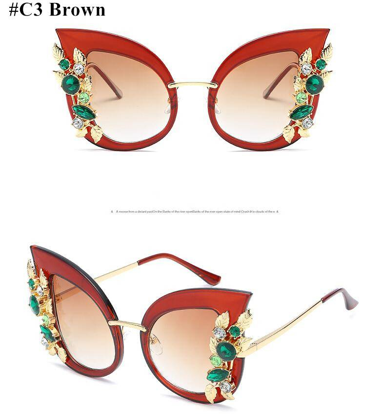 HBK forme de papillon lunettes de soleil surdimensionné grand cadre oeil de chat femmes marque de créateur de luxe 2018 nouvelle mode à la mode lunettes de soleil UV400