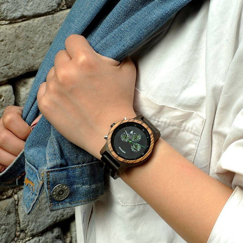 BOBO oiseau femmes montres de luxe chronographe Date montre à Quartz de luxe polyvalent dames en bois montres accepter Logo livraison directe