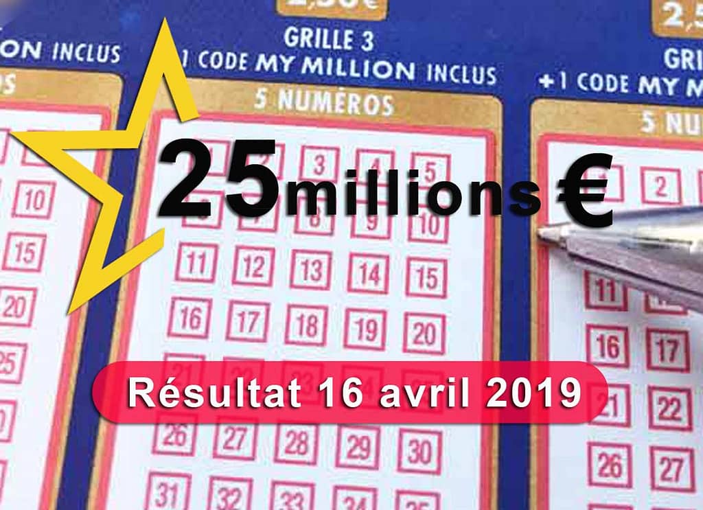 Tirage Euromillions 16 04 19