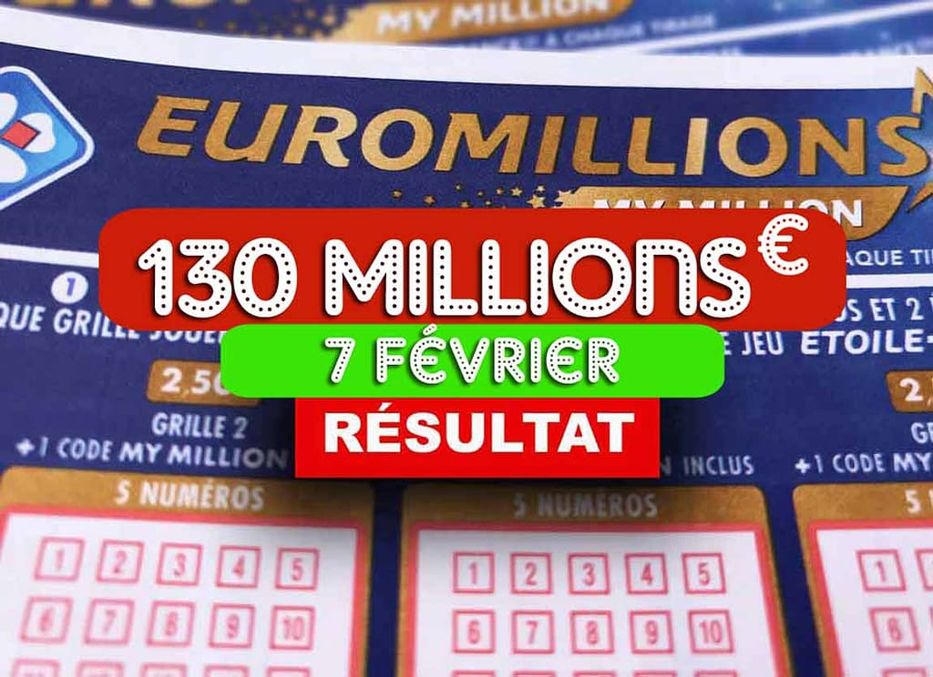 Résultat de l'Euromillion 07 02 2020