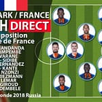 Match Direct : équipe de France composition