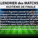 Huitième finale coupe monde 2018