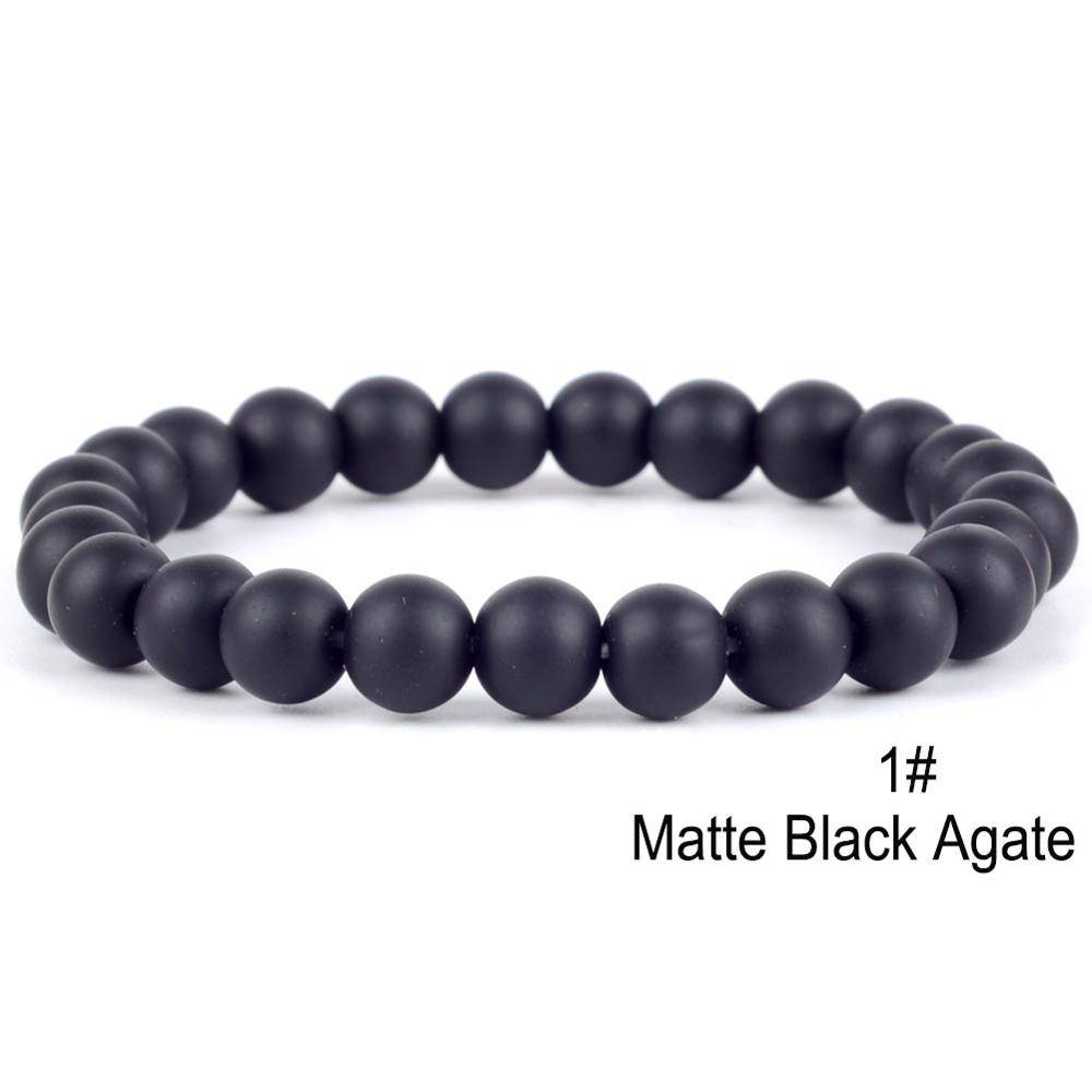 matte black agate