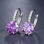 Boucles d’Oreilles Pas Cher – Diamant Zircon – Choix 11 couleurs BIJOUX FEMME Boucles d'Oreilles Moins 10 € Pendantes