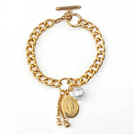 Bracelet à Breloques Médaille de la Vierge Marie