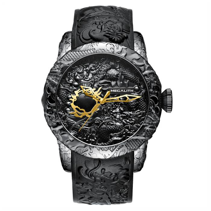 black quartz watch