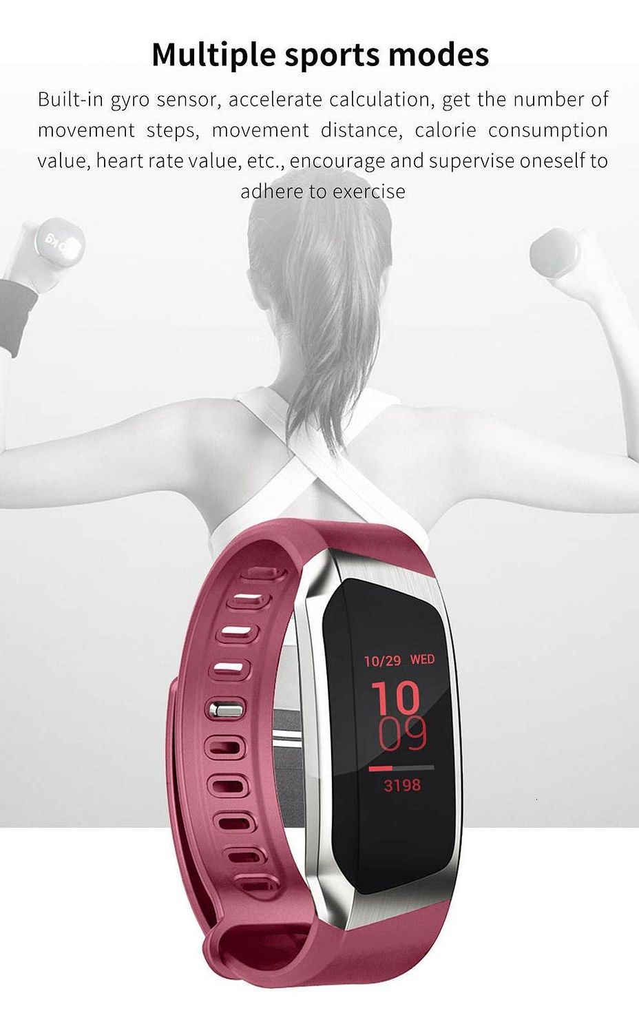 Smartwatch sport femme IOS Android