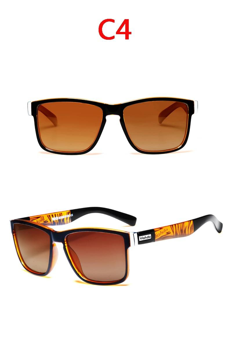 Viahda marque Design lunettes de soleil polarisées hommes conduite nuances hommes lunettes de soleil pour hommes Spuare miroir été UV400 Oculos