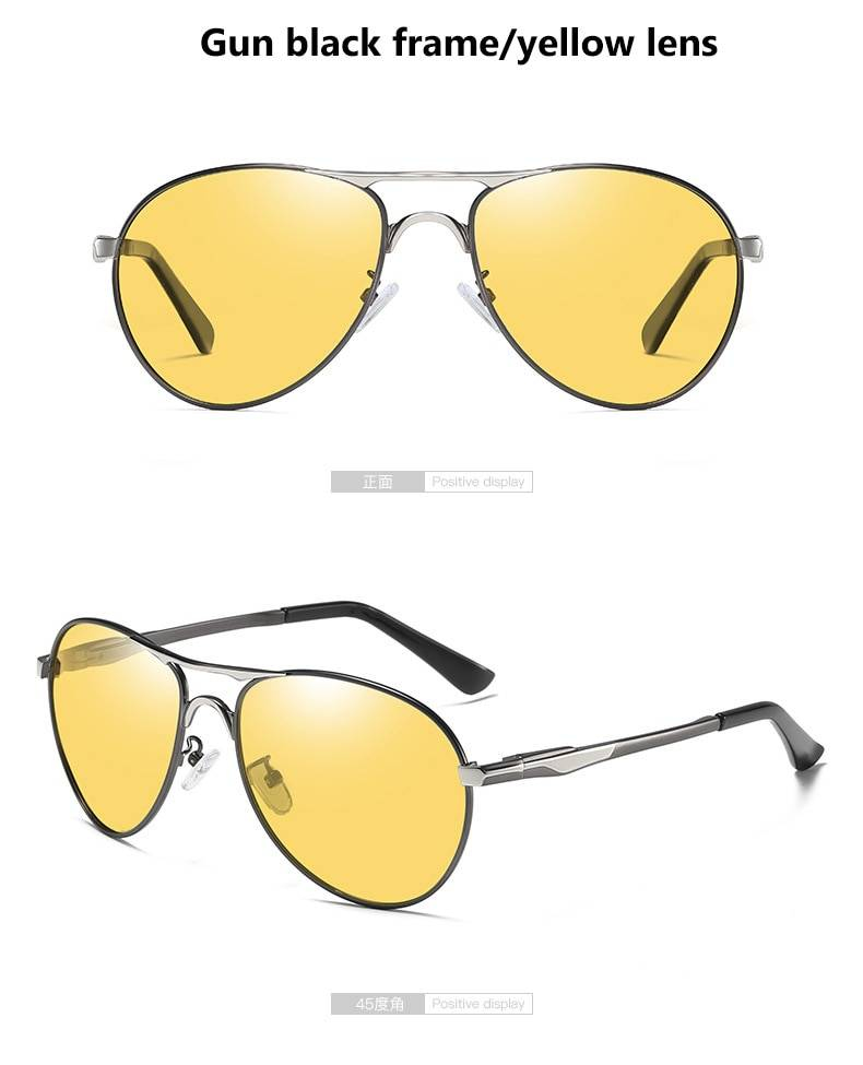 CoolPandas Top qualité Aviation hommes lunettes de soleil polarisées conduite photochromique jour nuit Vision lunettes lunettes pilote femmes UV400