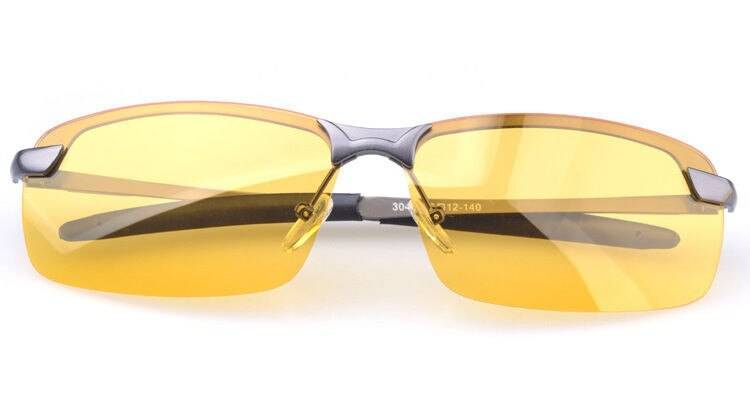 UVLAIK pilote vision nocturne lunettes lunettes pour hommes lunettes de soleil polarisées alliage cadre lunettes de soleil rétro mâle conduite lunettes de soleil