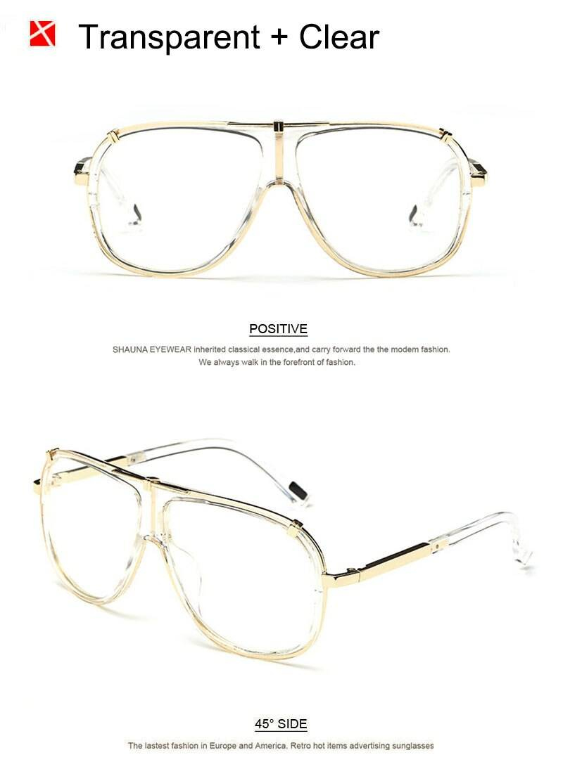 SHAUNA rétro hommes carré lunettes de soleil marque Designer mode femmes dégradé lentille lunettes UV400
