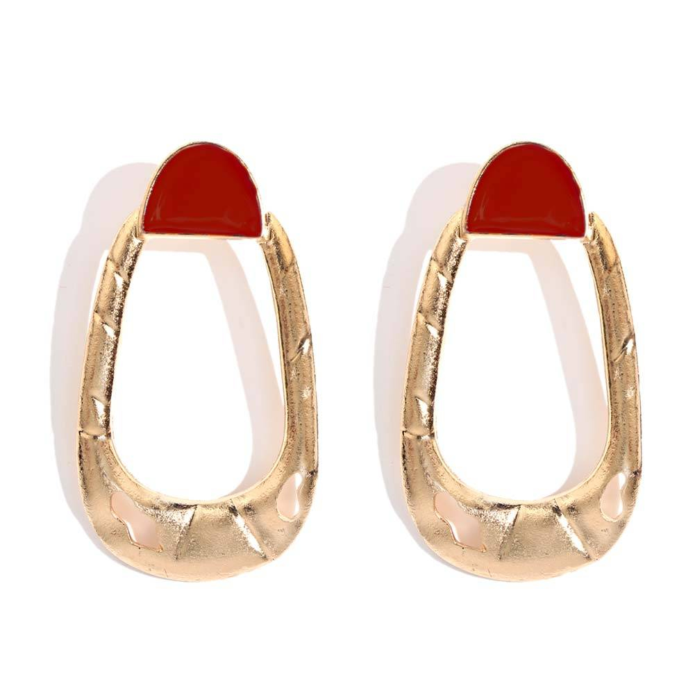 Flatfootsie Vintage za cristal boucles d'oreilles pour femmes mode nouveau géométrique déclaration goutte boucle d'oreille femme fête de luxe bijoux