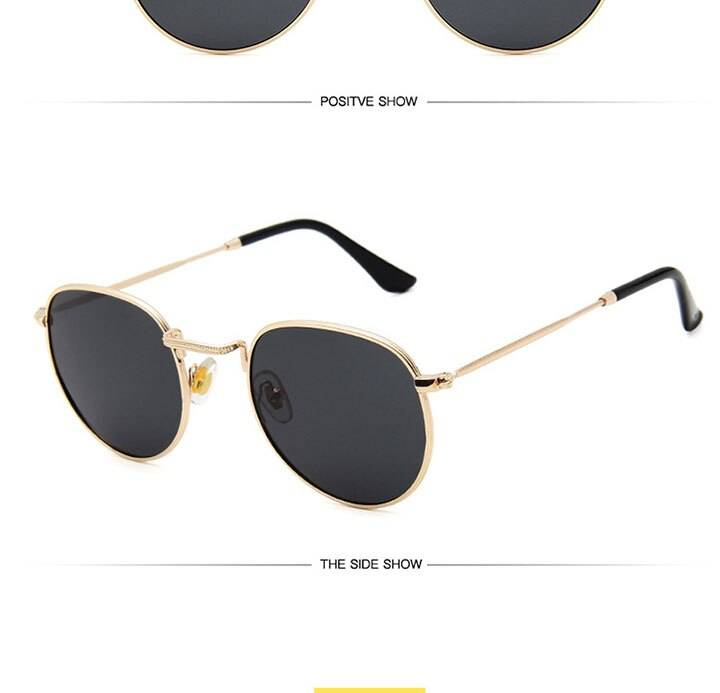 Yoovos lunettes De soleil polarisées hommes 2019 rétro rond lunettes De soleil femmes/hommes polarisées Vintage luxe miroir Oculos De Sol Feminino