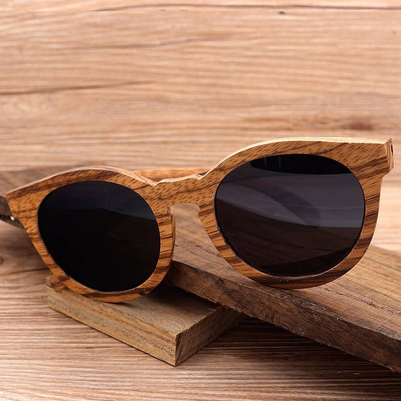 BOBO BIRD hommes Vintage en bois bambou lunettes de soleil polarisées revêtement miroir femmes zèbre bois lunettes de soleil gafas de sol hombre