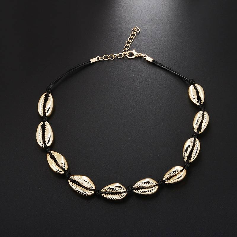 Mode naturel été plage coquille tour de cou corde chaîne collier Simple bohème coquillage collier pour femmes filles bijoux cadeau